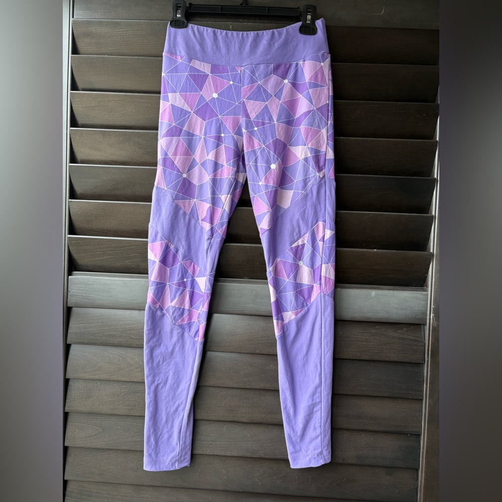 Disney Parks Purple Epcot Leggings Run Disney XS Spaceship Earth